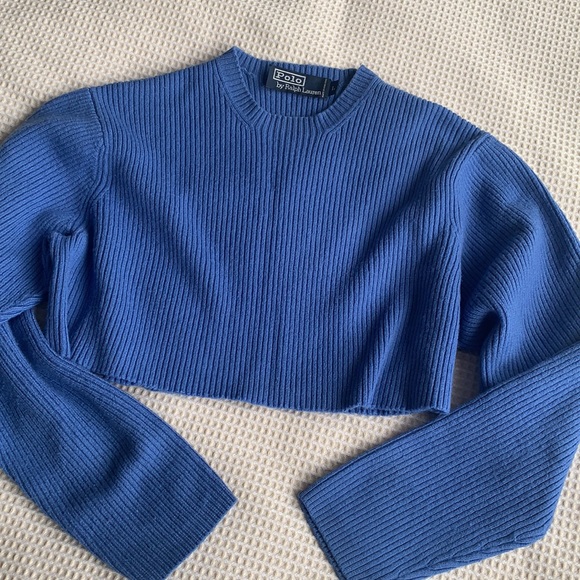 Ralph Lauren crop cotton sweater size M/L - Picture 2 of 9